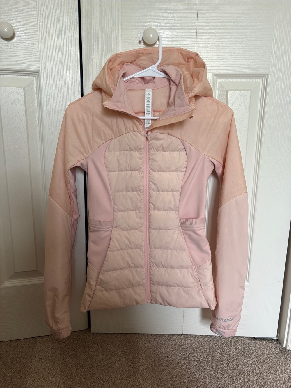 Lululemon Down for It All Jacket-Pink mist